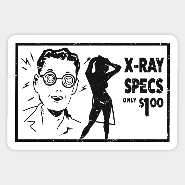 XRay Specs X Ray Sticker TeePublic